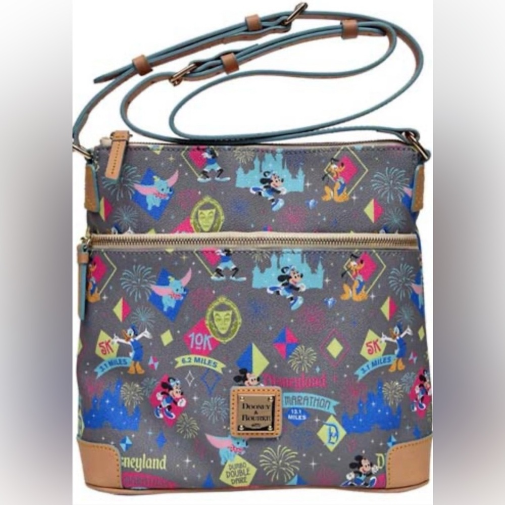 Dooney & Bourke Gray Crossbody Bag with Disney Print